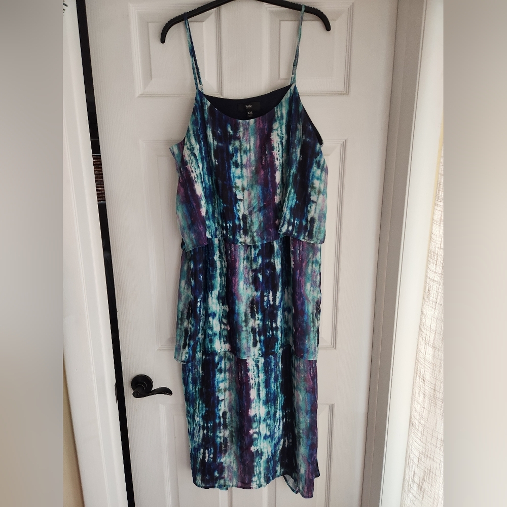 Mossimo Vibrant Blue and Purple Midi Dress